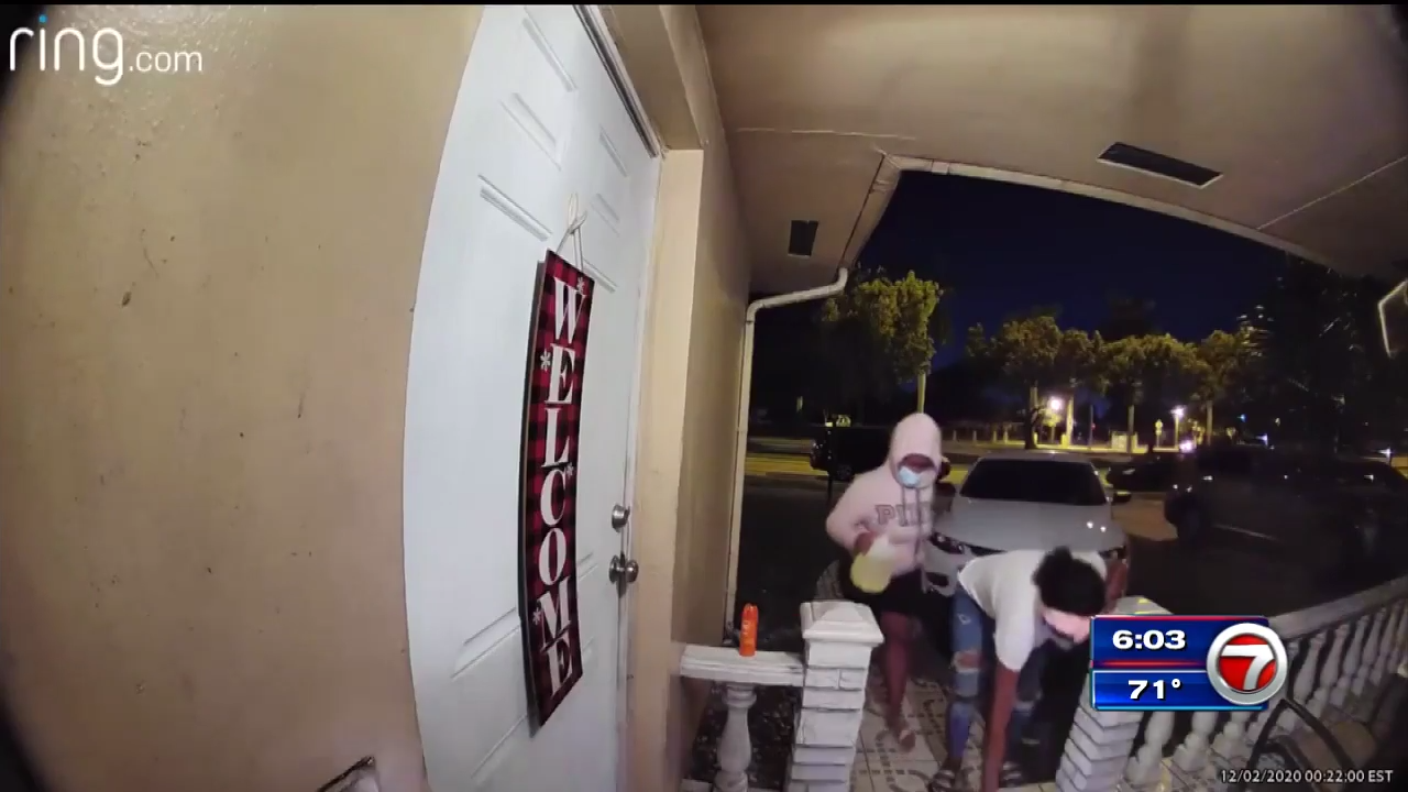2 women caught on camera setting fire to Miami Gardens home - WSVN ...