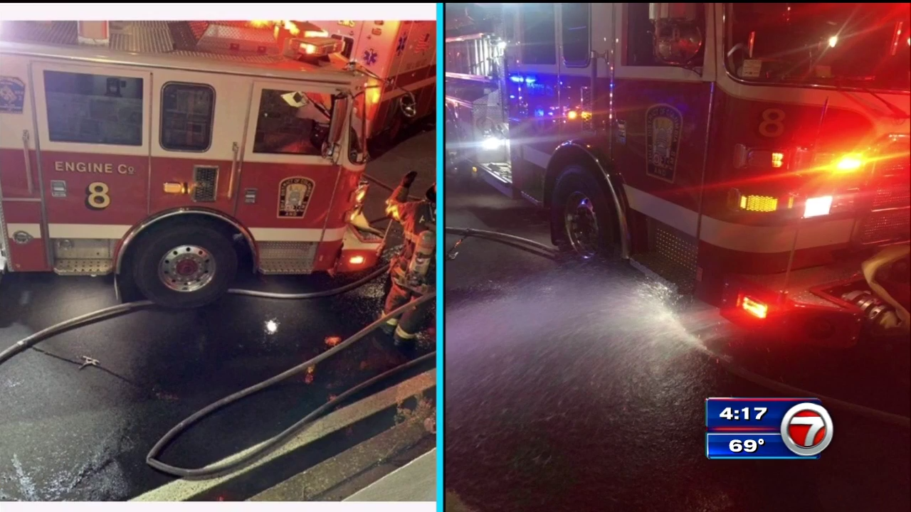 Video shows DC, Maryland firefighters arguing over hose line during car