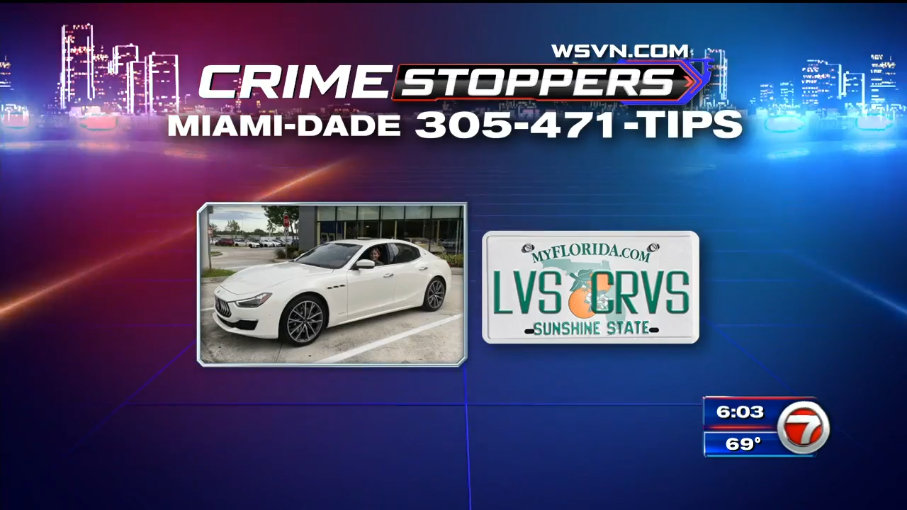 Thief steals Maserati from driveway of Palmetto Bay home - WSVN 7News ...