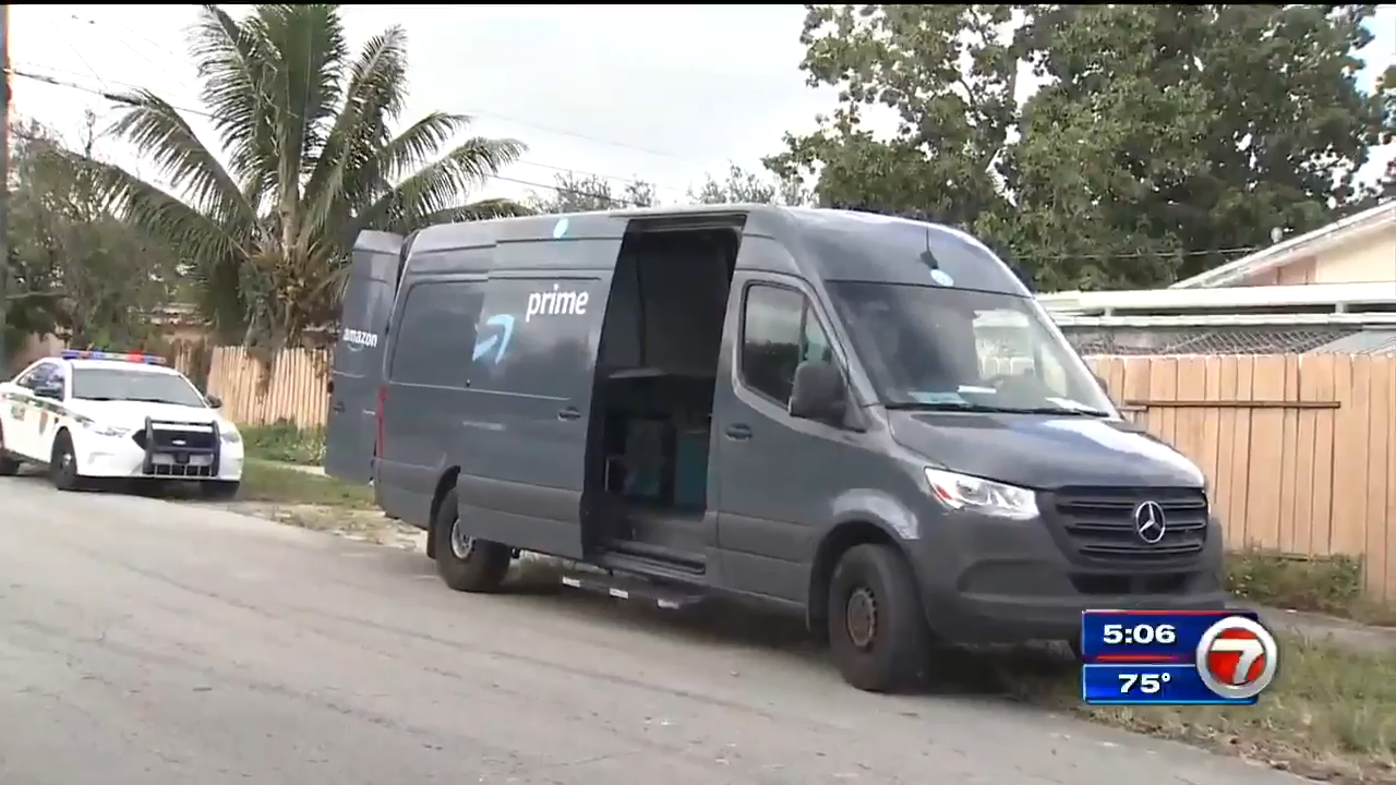 Crook Steals Amazon Van Abandons It In Nw Miami Dade Wsvn 7news Miami News Weather Sports Fort Lauderdale Crook Steals Amazon Van Abandons It In Nw Miami Dade Wsvn 7news Miami News Weather Sports Fort Lauderdale