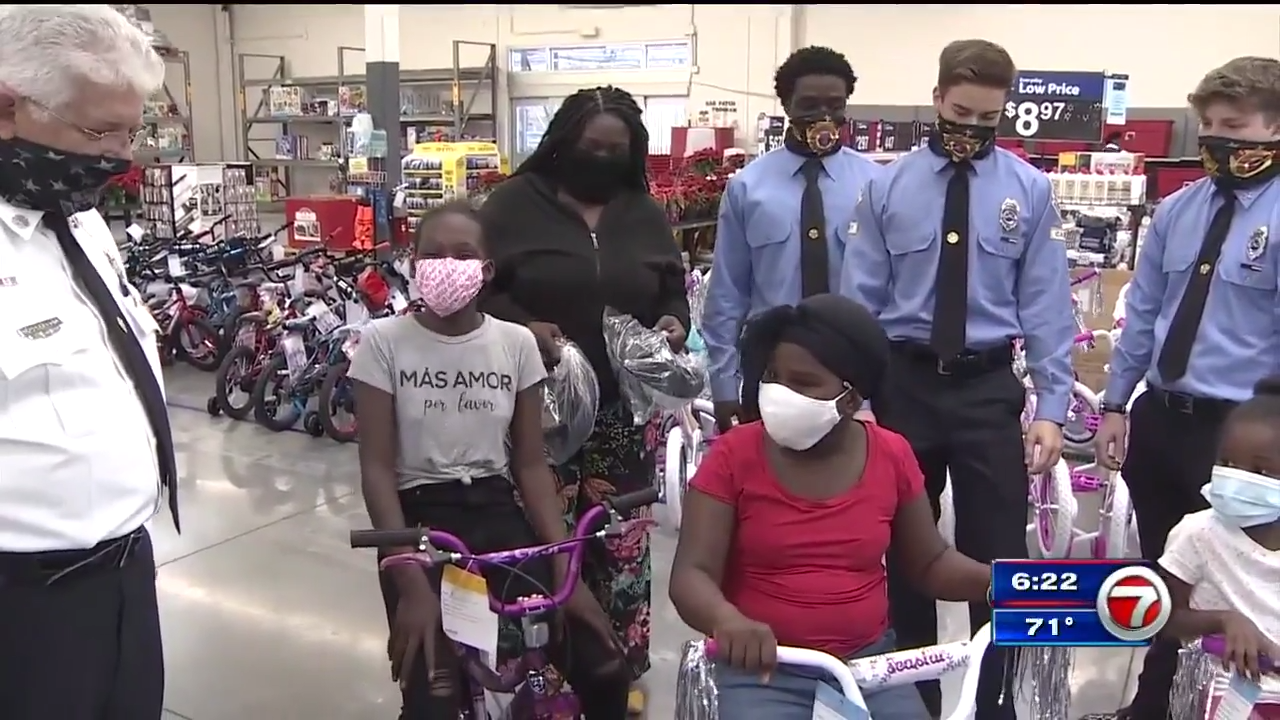BSO deputies deliver toys, bikes to kids at Lauderdale Lakes Walmart