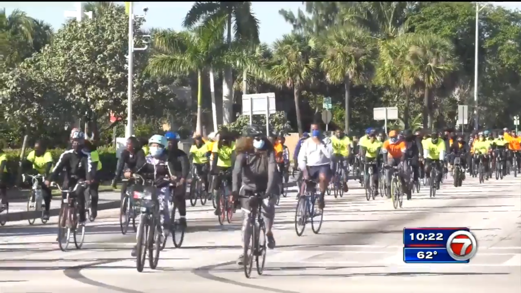 Officers across MiamiDade County participate in One Miami Bike Ride