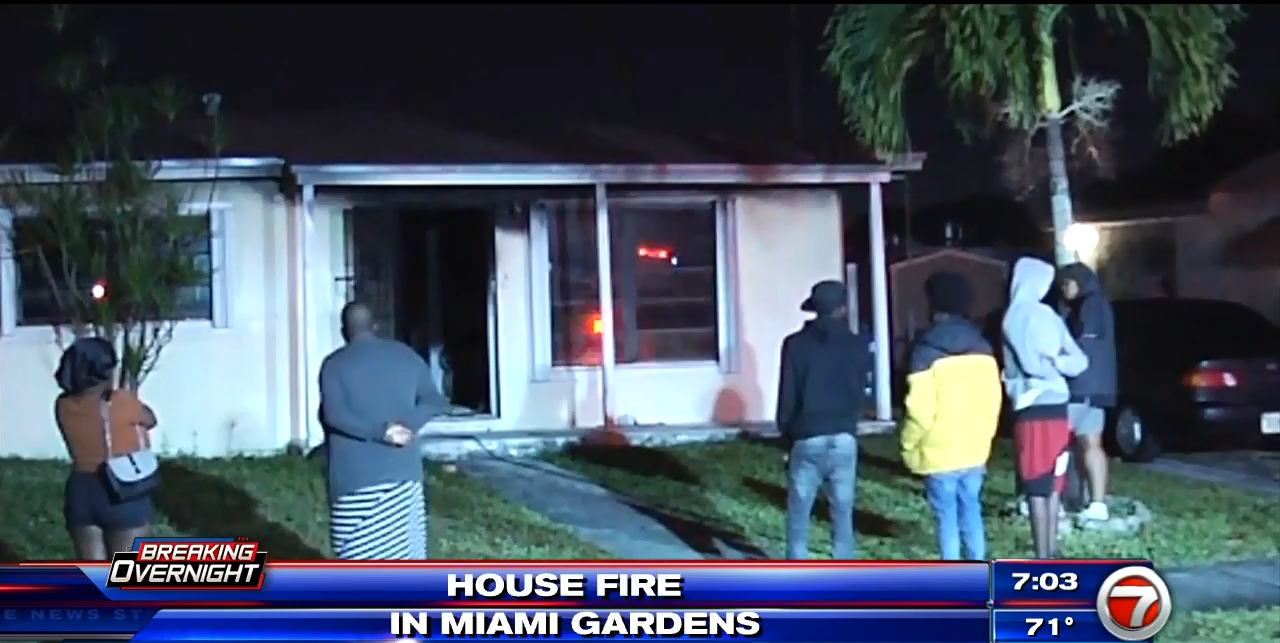 Family displaced after Miami Gardens house fire WSVN 7News Miami News, Weather, Sports