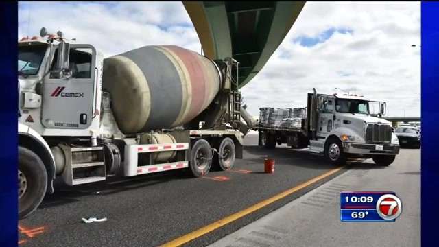 Man praised after stopping runaway cement truck on I-595; driver dies ...