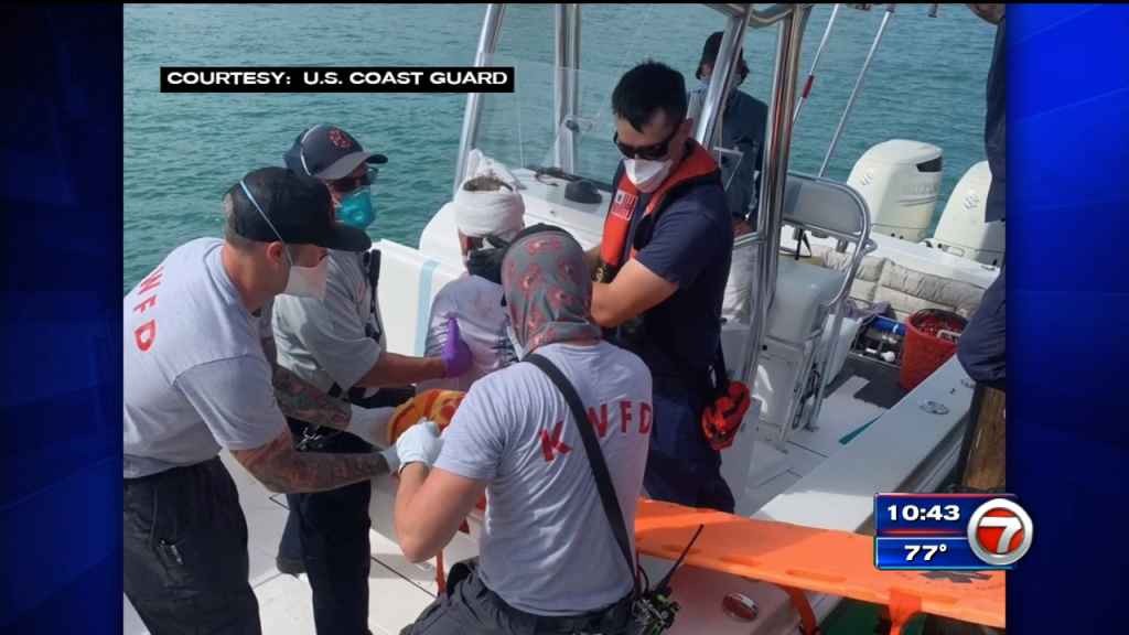 Boater Saved After Crashing Into Another Boat Off Key West Wsvn 7news Miami News Weather 