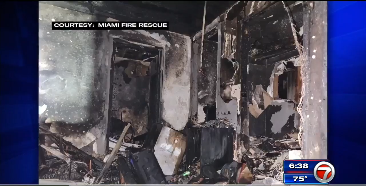 Family of 6 displaced after Miami house fire - WSVN 7News | Miami News ...