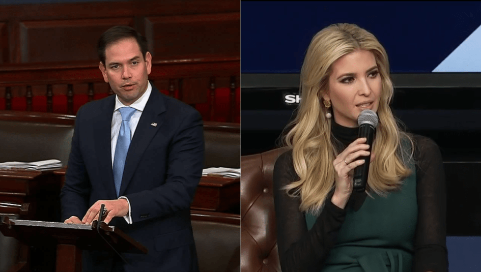 Marco Rubio Ivanka Trump S Alleged Failed Hug Has Twitter Torn