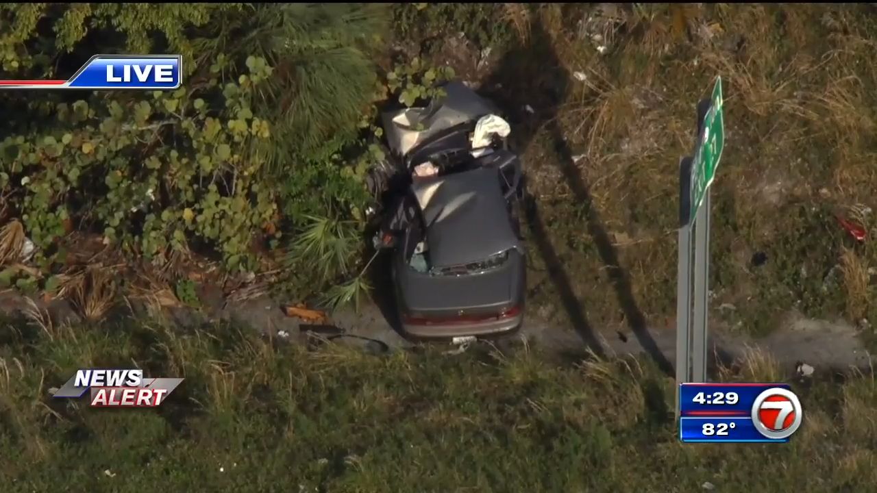 2 taken to hospital after rollover crash on I-95 in Fort Lauderdale ...