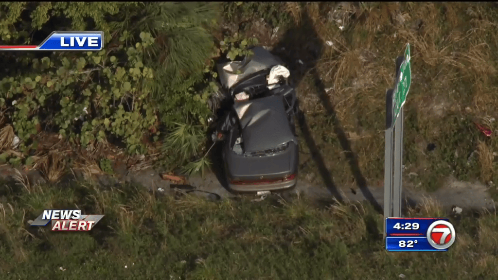 2 taken to hospital after rollover crash on I-95 in Fort Lauderdale ...