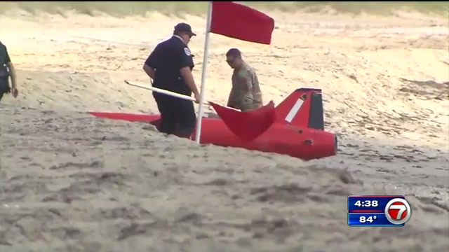Air Force Target Drone Washes Ashore Near Boynton Beach Wsvn 7news Miami News Weather Sports Fort Lauderdale