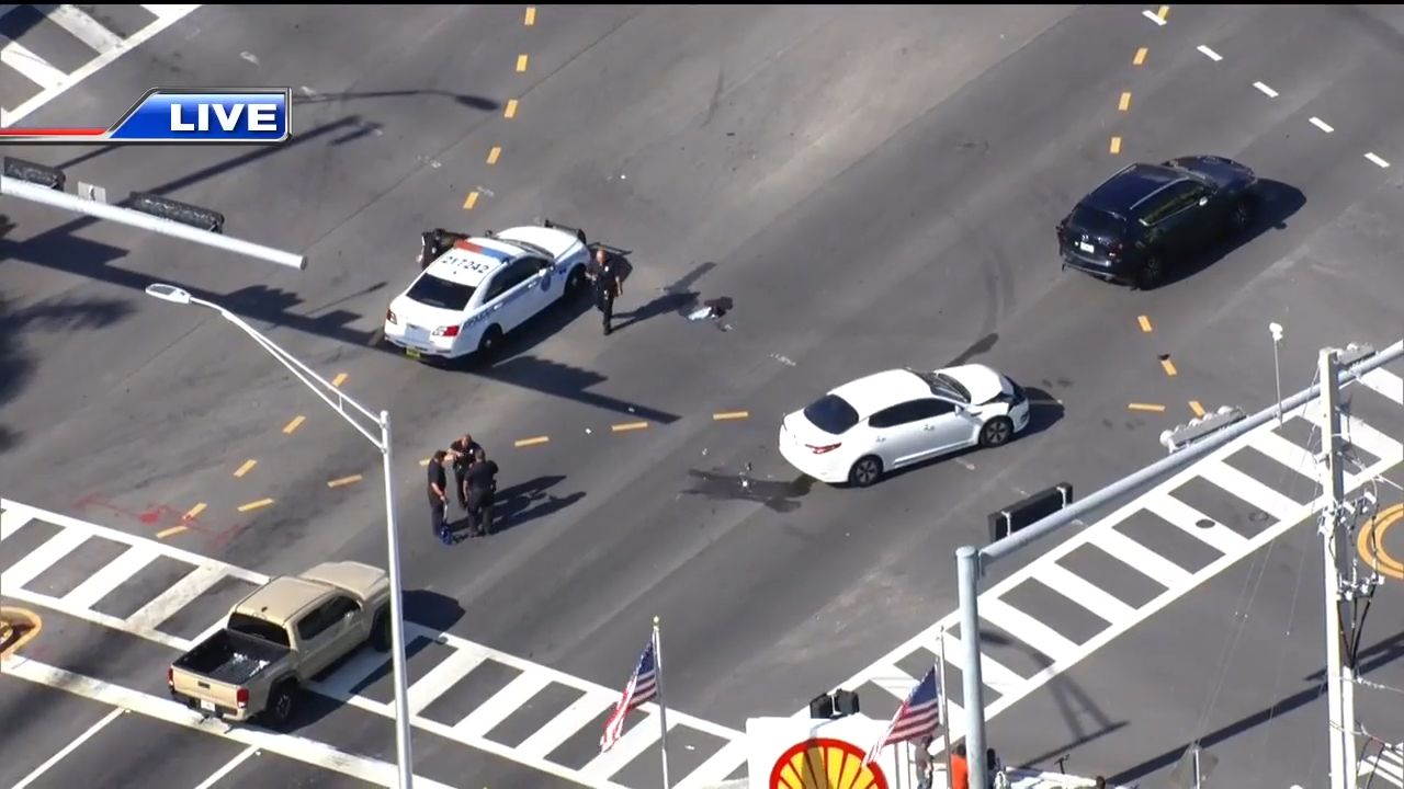 Bicyclist transported to hospital after multi-vehicle crash in Coconut ...