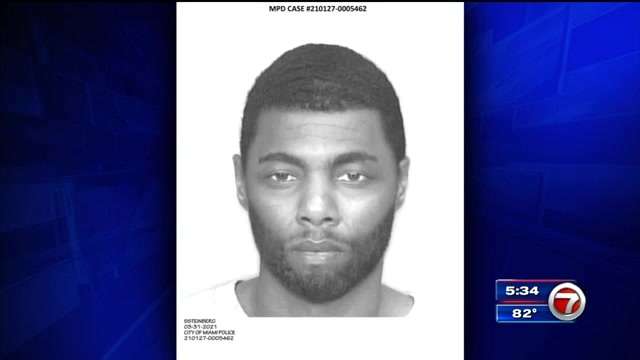 Police release sketch of subject in Miami armed sexual battery - WSVN ...
