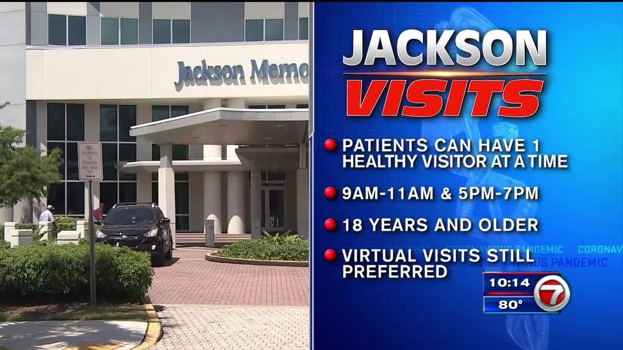 Jackson Health updates COVID19 visitation policies to allow 1 healthy
