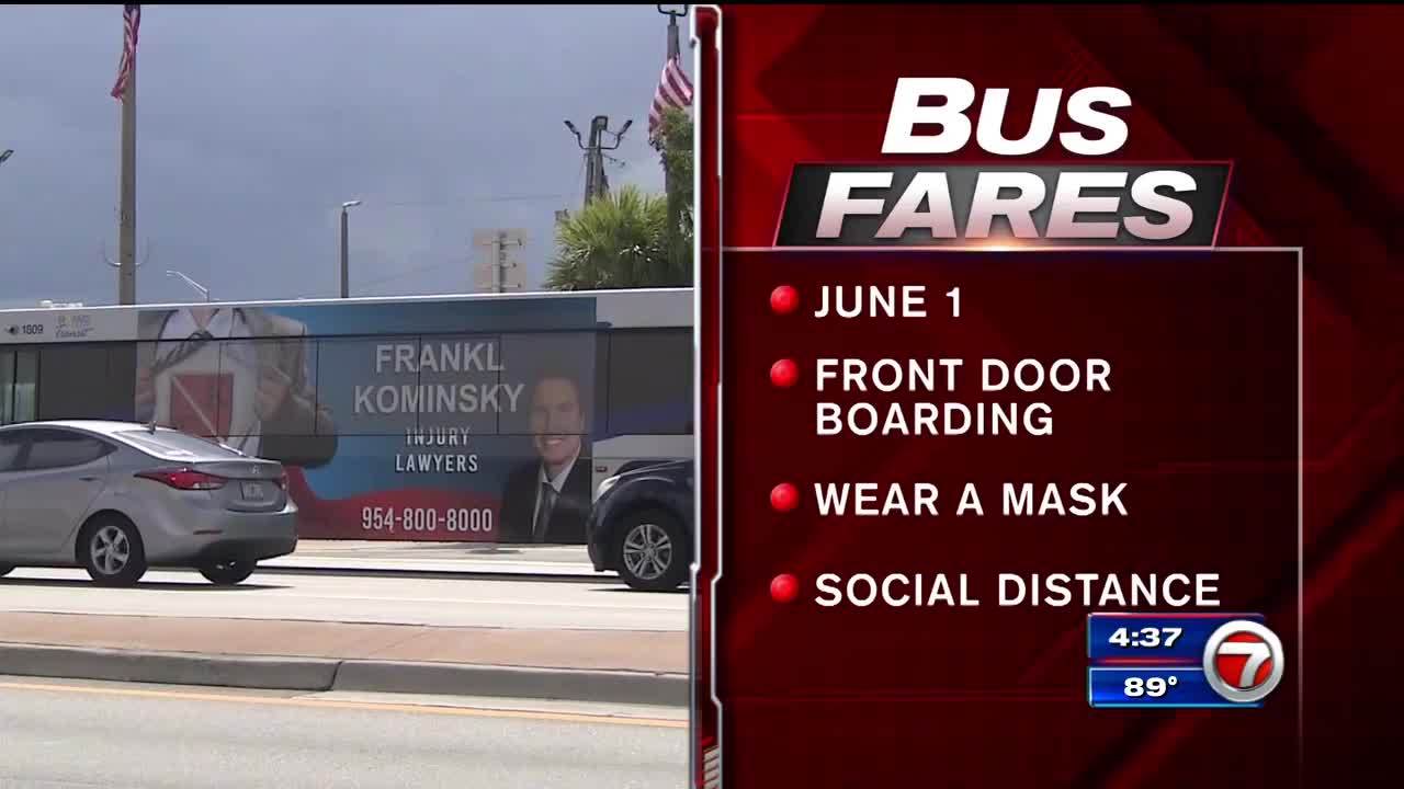 Broward County to resume bus fares on June 1 WSVN 7News Miami News