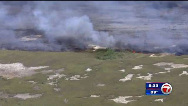 13,000-acre South Miami-Dade brush fire 90% contained - WSVN 7News ...