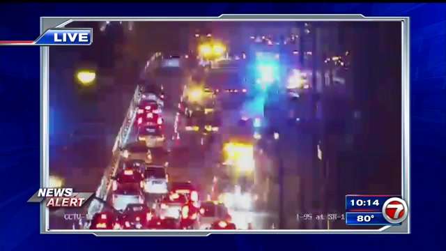 Child, 3 adults hospitalized after crash on I-95 in Miami - WSVN 7News ...