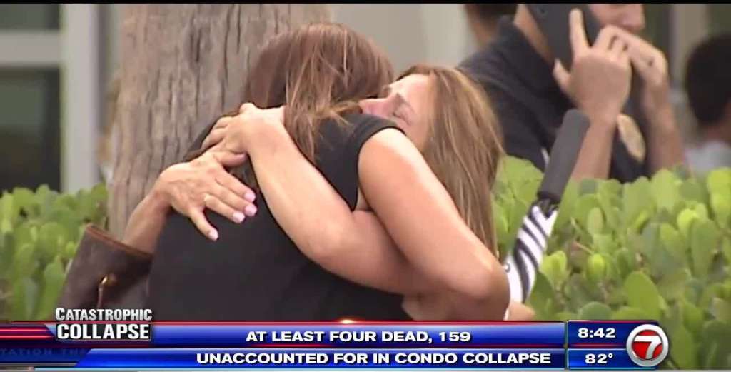 Family, friends gather at Reunification Center in Surfside ...