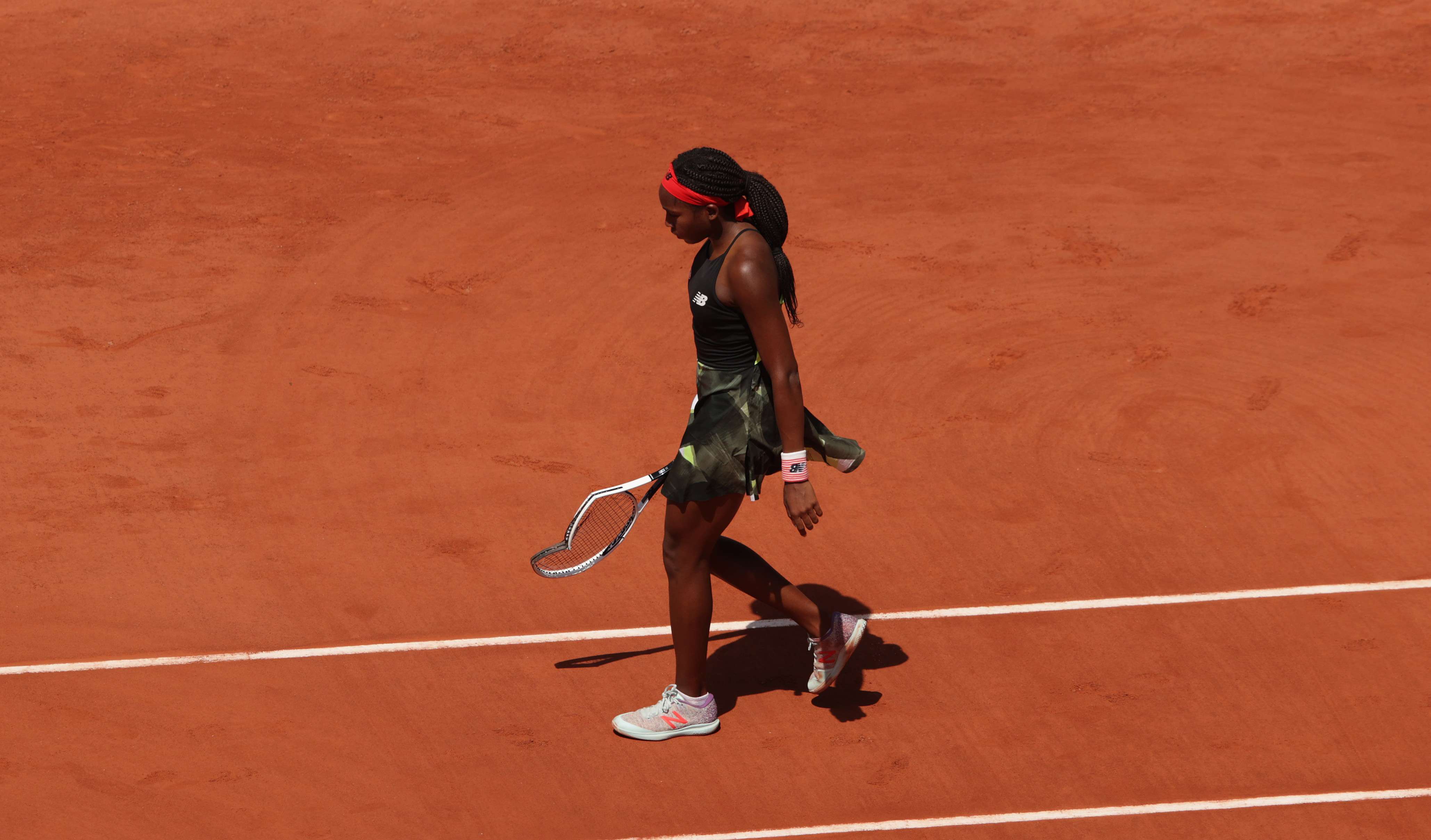 Coco Gauff smashes racquet as run at French Open comes to an end ...