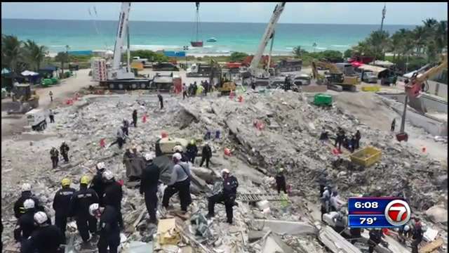 Demolition widens search at Surfside condo site, but storms threaten ...