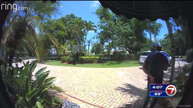 Video shows man swiping package from Coral Gables home - WSVN 7News ...