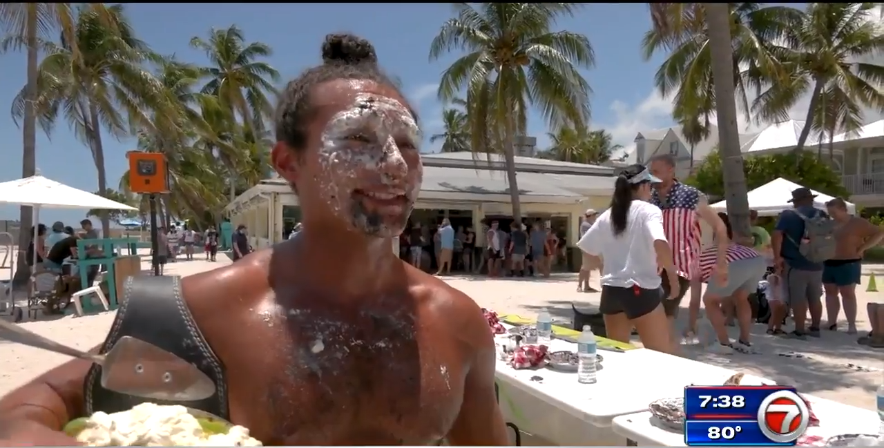 Nicholas Luera wins pieeating contest in Key West WSVN 7News Miami