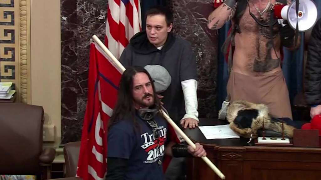 Florida man who breached Senate during Capitol insurrection
sentenced to 8 months 1 Florida man who breached Senate during Capitol insurrection
sentenced to 8 months