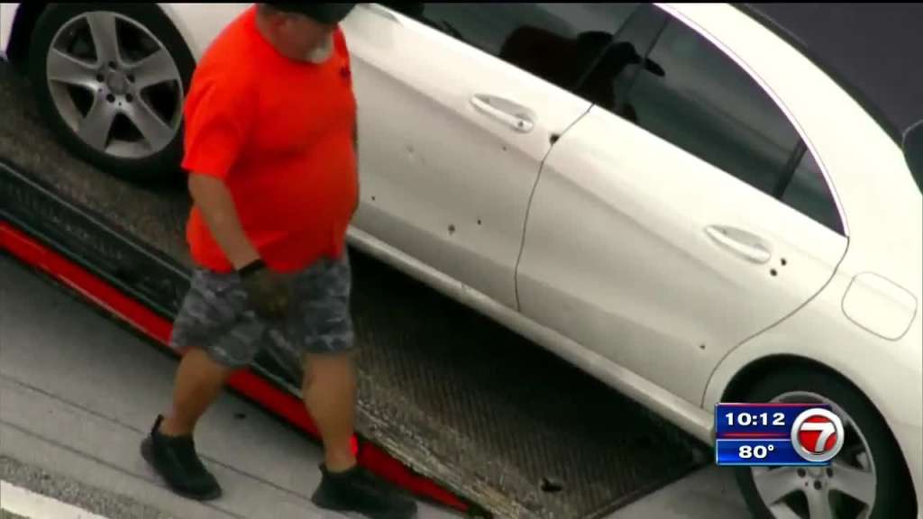 Driver hurt after shots fired along I95 in Hollywood WSVN 7News