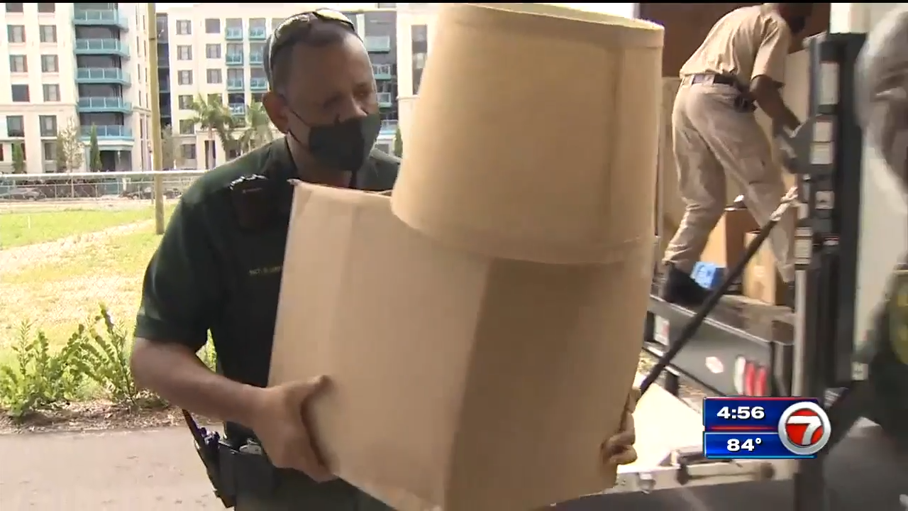 BSO, others donate furniture to US Navy veteran in Fort Lauderdale