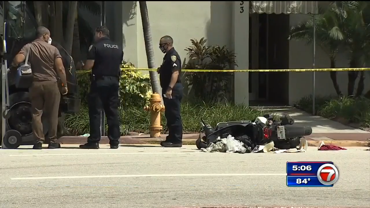 Scooter rider dies after crash in Miami Beach WSVN 7News Miami News