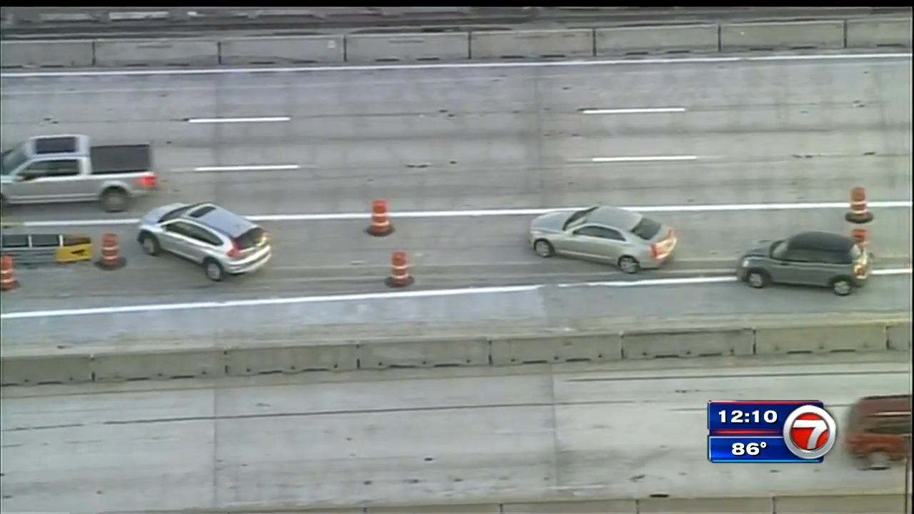Confusing Ramp Rush Aerial footage show drivers confused over ramp change from WB I-395 to ...