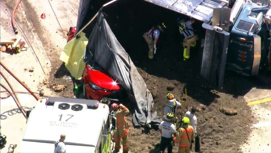 Driver dead after crash involving dump truck in Doral - WSVN 7News ...