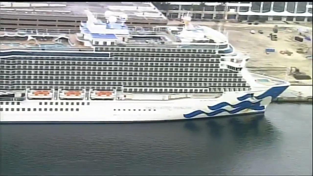 Enchanted Princess cruise ship arrives at Port Everglades - WSVN 7News