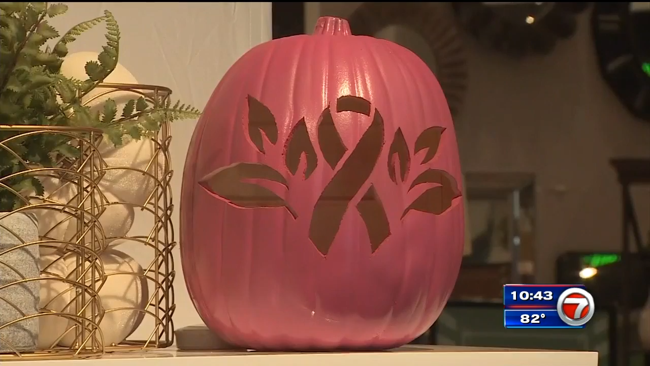 City Furniture decks stores with pink pumpkins to raise funds for