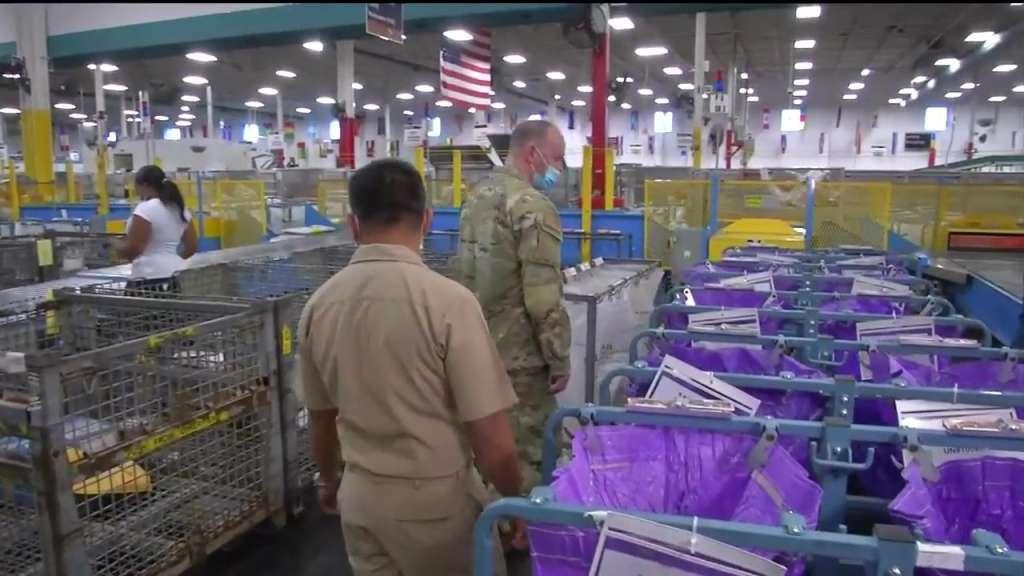 USPS gives tour of Doral facility ahead of efforts to deliver mail to military members abroad