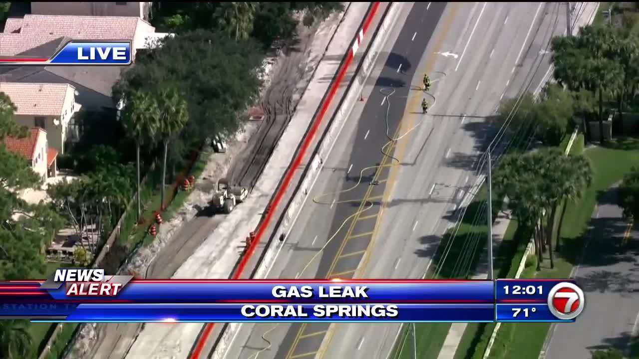Crews work to cap gas leak in Coral Springs - WSVN 7News | Miami News ...