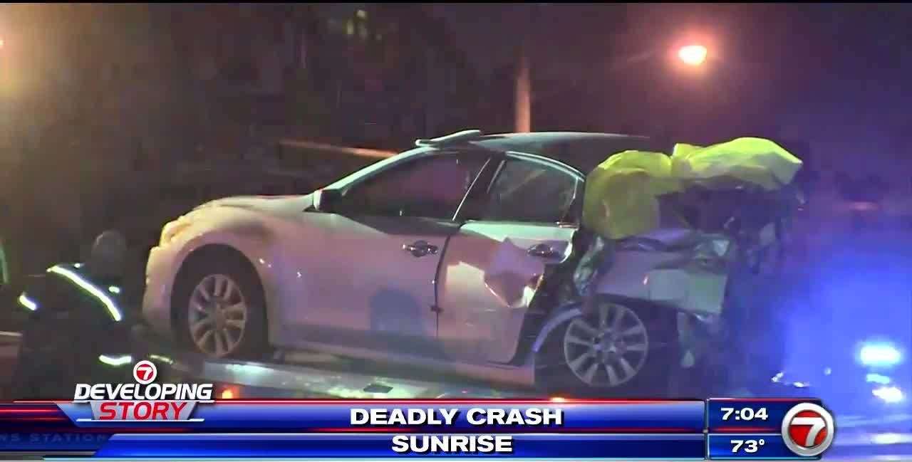 1 dead after crash in Sunrise - WSVN 7News | Miami News, Weather ...