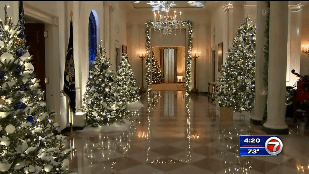 White House holiday decor honors COVID-19 frontline workers – WSVN 7News | Miami News, Weather