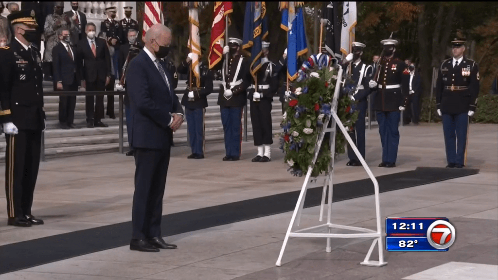 Biden salutes troops as ‘spine of America’ on Veterans Day WSVN 7News