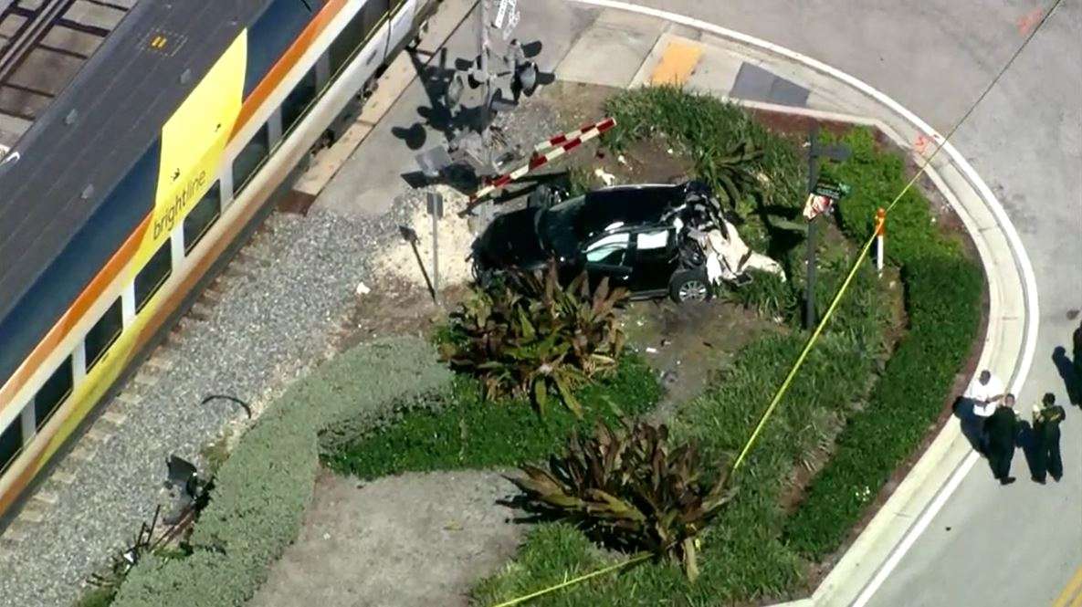 Grandmother given citation after Brightline train hits car on tracks in ...