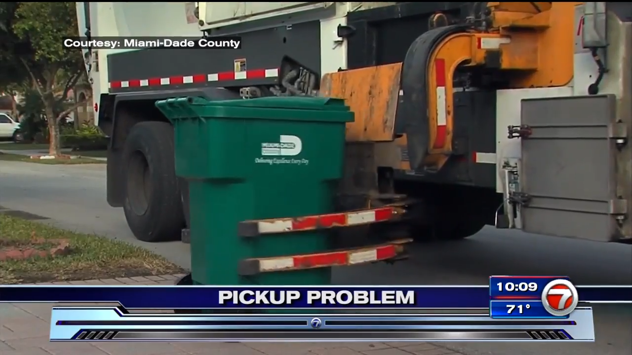 Miami dade dept of waste trash pick up issue to be resolved wednesday