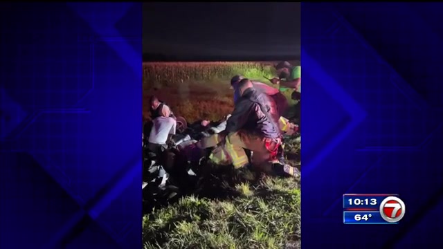 Family trapped in SUV in canal rescued