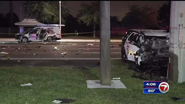 3 transported, including 2 deputies, after police chase ends in multi ...
