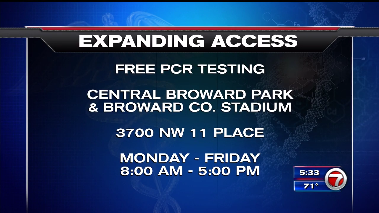 Another South Florida location open for free PCR testing WSVN 7News