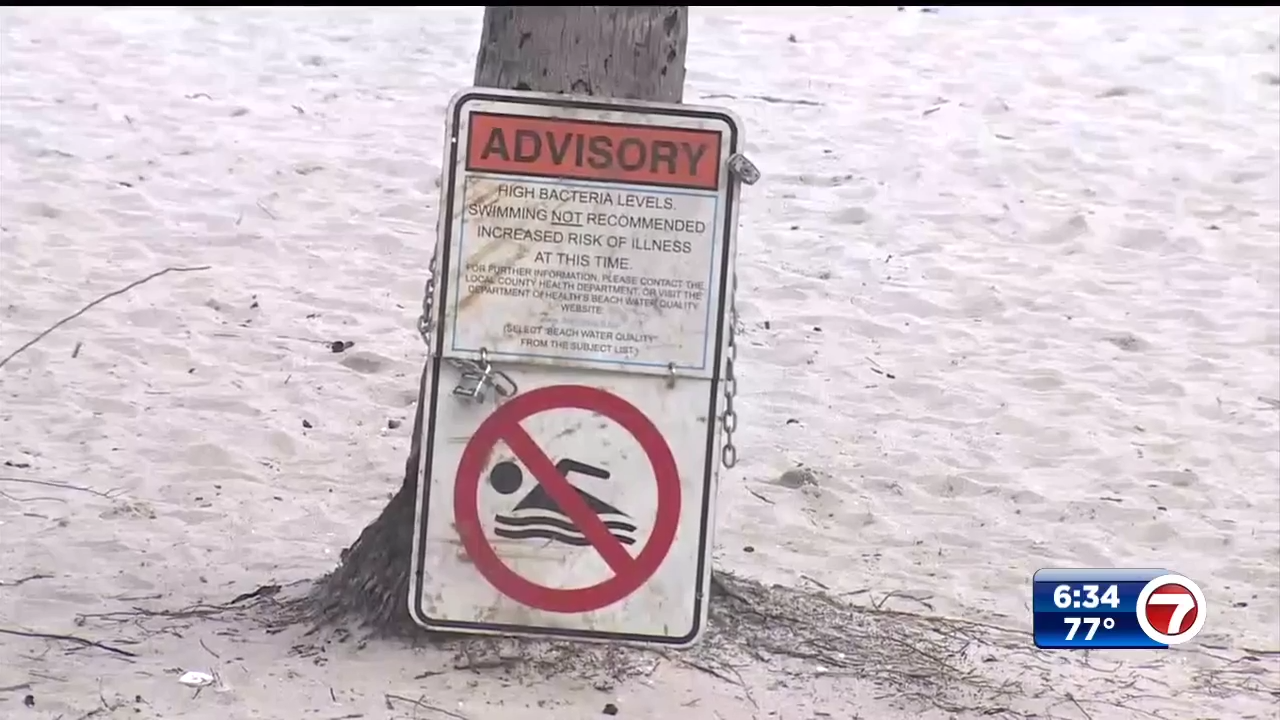 No Swim Advisory issued for portion of Hollywood beach WSVN 7News