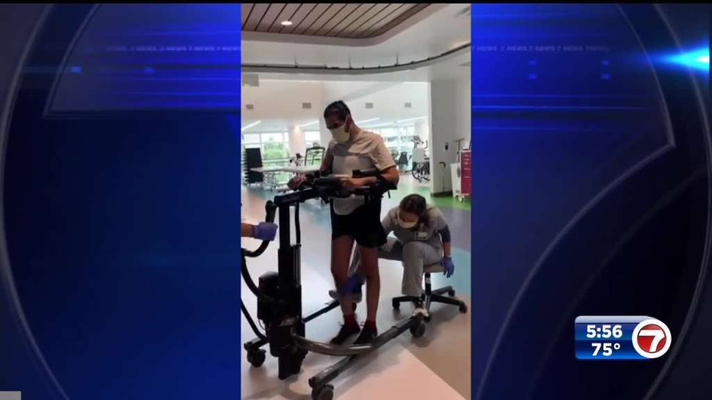 Couple reunited after husband recovers from brain hemorrhage – WSVN 7News | Miami News, Weather, Sports