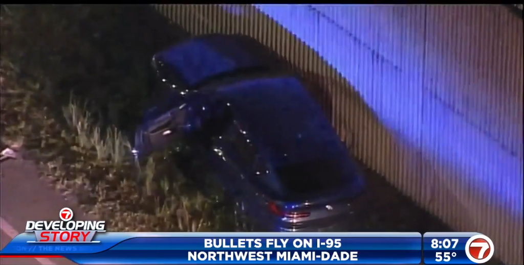 1 in critical condition after shots fired on I-95 in NW Miami-Dade