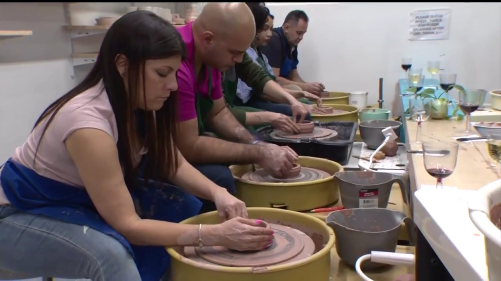 Celebrate Valentine’s Day with a couples pottery class at Mercado Art