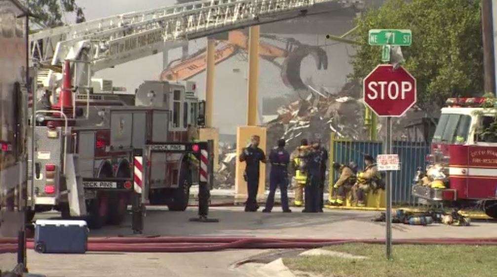 Firefighters put out garbage fire at Miami recycling facility - WSVN ...