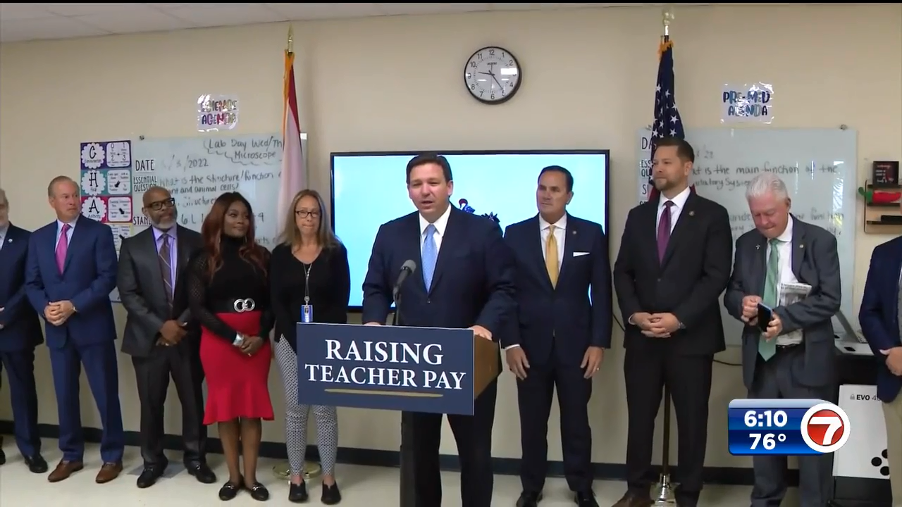 Florida Gov. Ron DeSantis has approved new pay raise for teachers