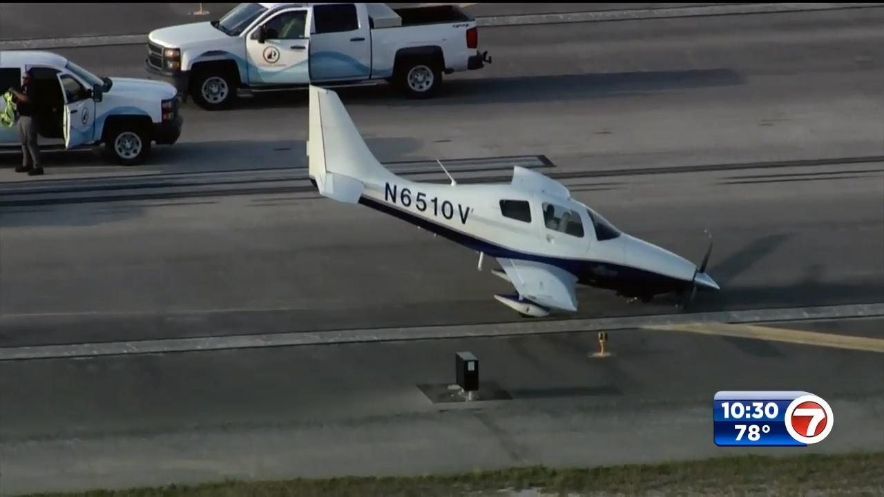Small plane makes emergency landing at Fort Lauderdale Executive